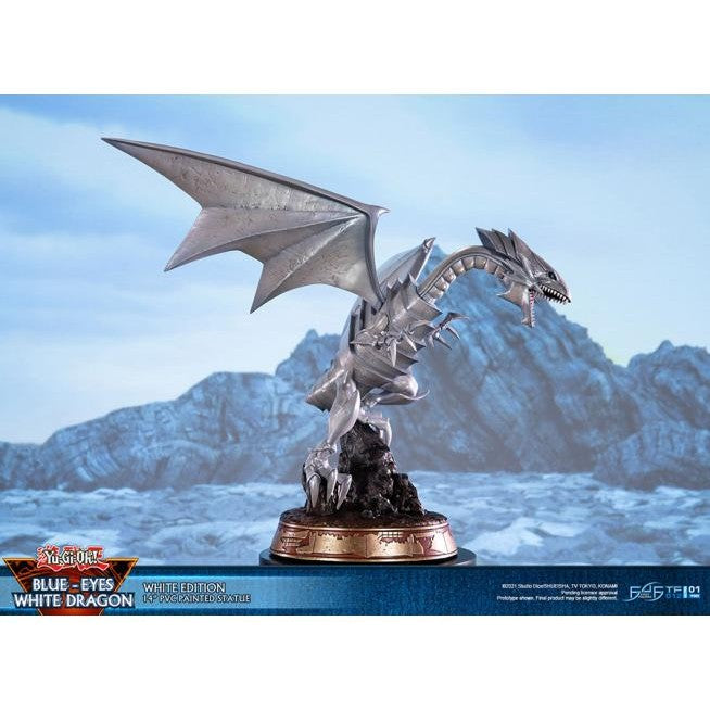 Yu-Gi-Oh- Blue Eyes White Dragon (White Variant) by First 4 Figures - Medaid International