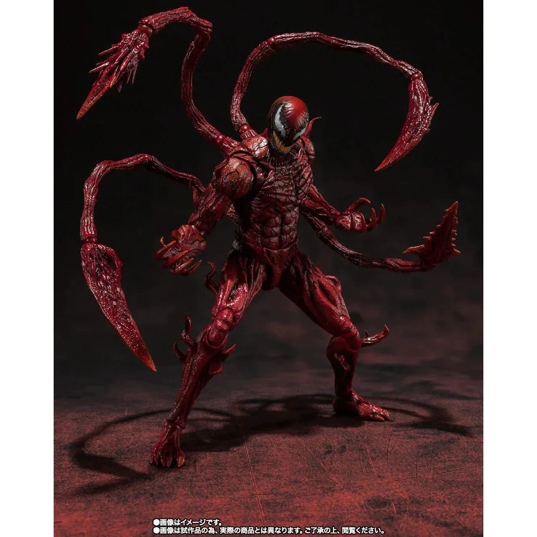 Venom: Let There Be Carnage Carnage S.H.Figuarts Action Figure by Bandai Tamashii - Medaid International