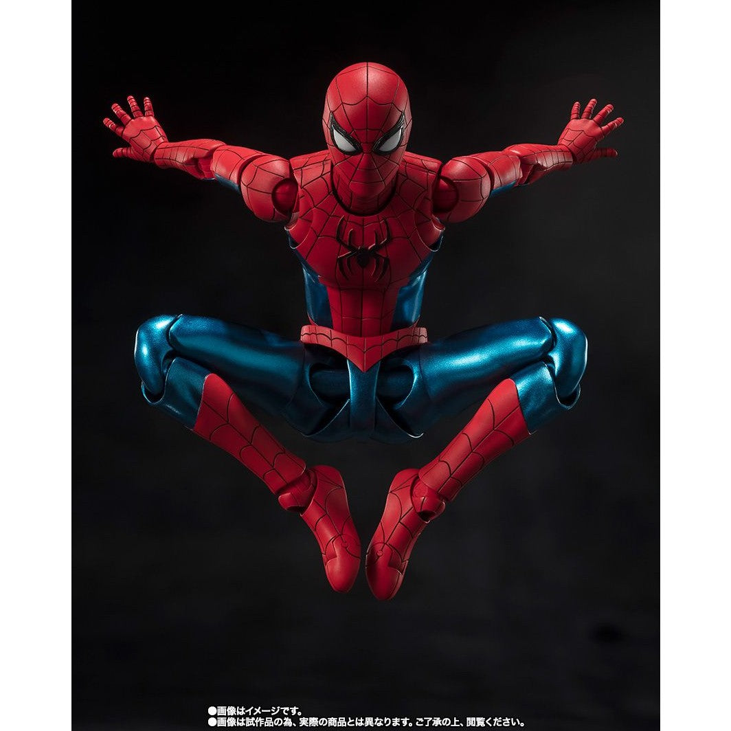 Marvel Spider-Man New Red & Blue Suit S.H.Figuarts Action Figure By Bandai Tamashii - Medaid International