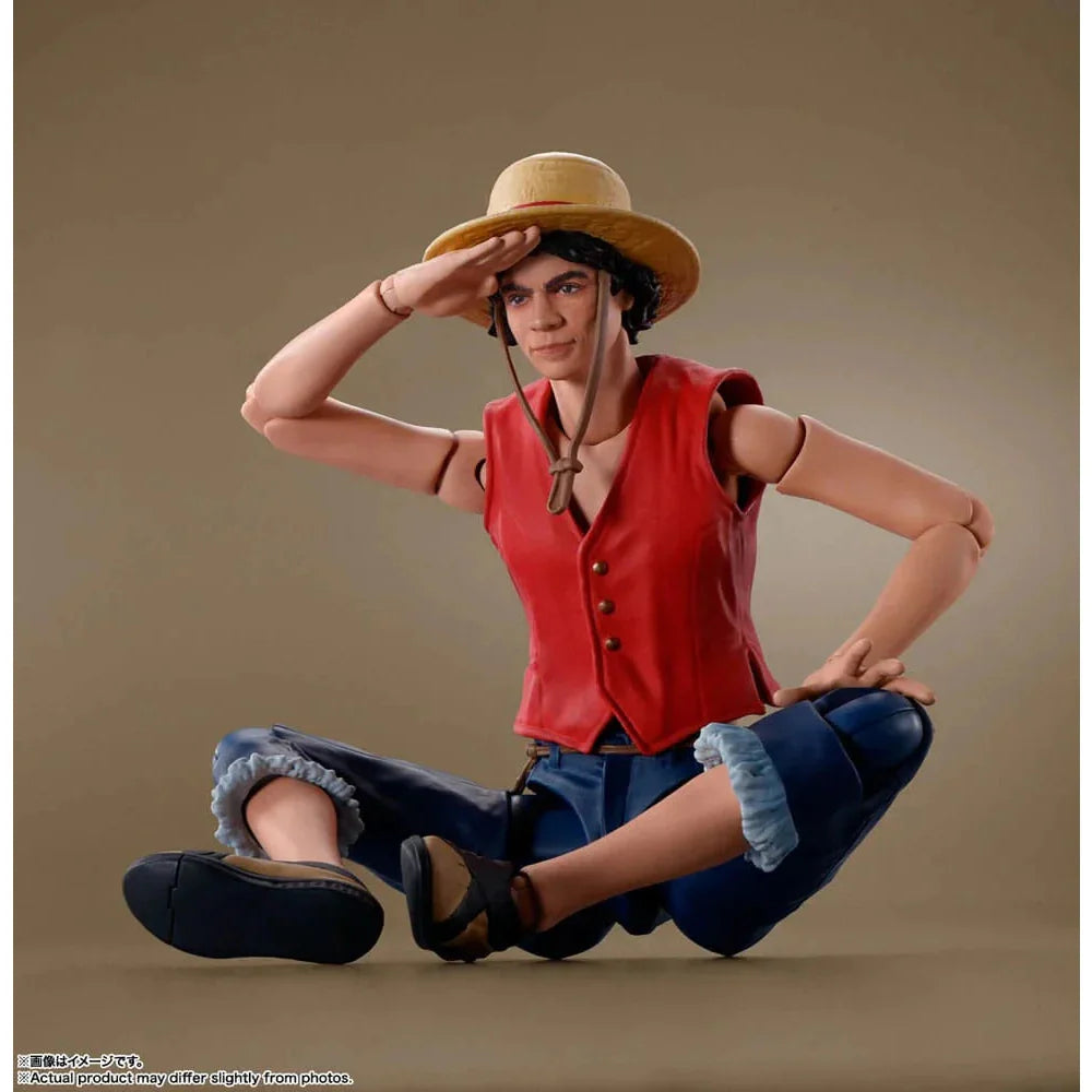 One Piece Monkey D. Luffy A Netflix Series: ONE PIECE S.H Figuart Action Figure by Bandai Tamashii - Medaid International