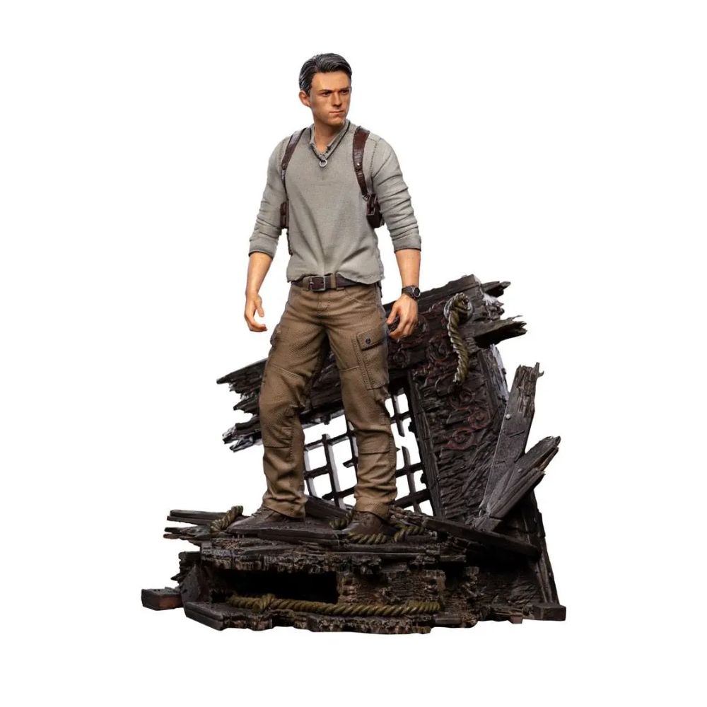 Uncharted Movie Nathan Drake Deluxe Art Scale 1/10 Statue By Iron Studios - Medaid International