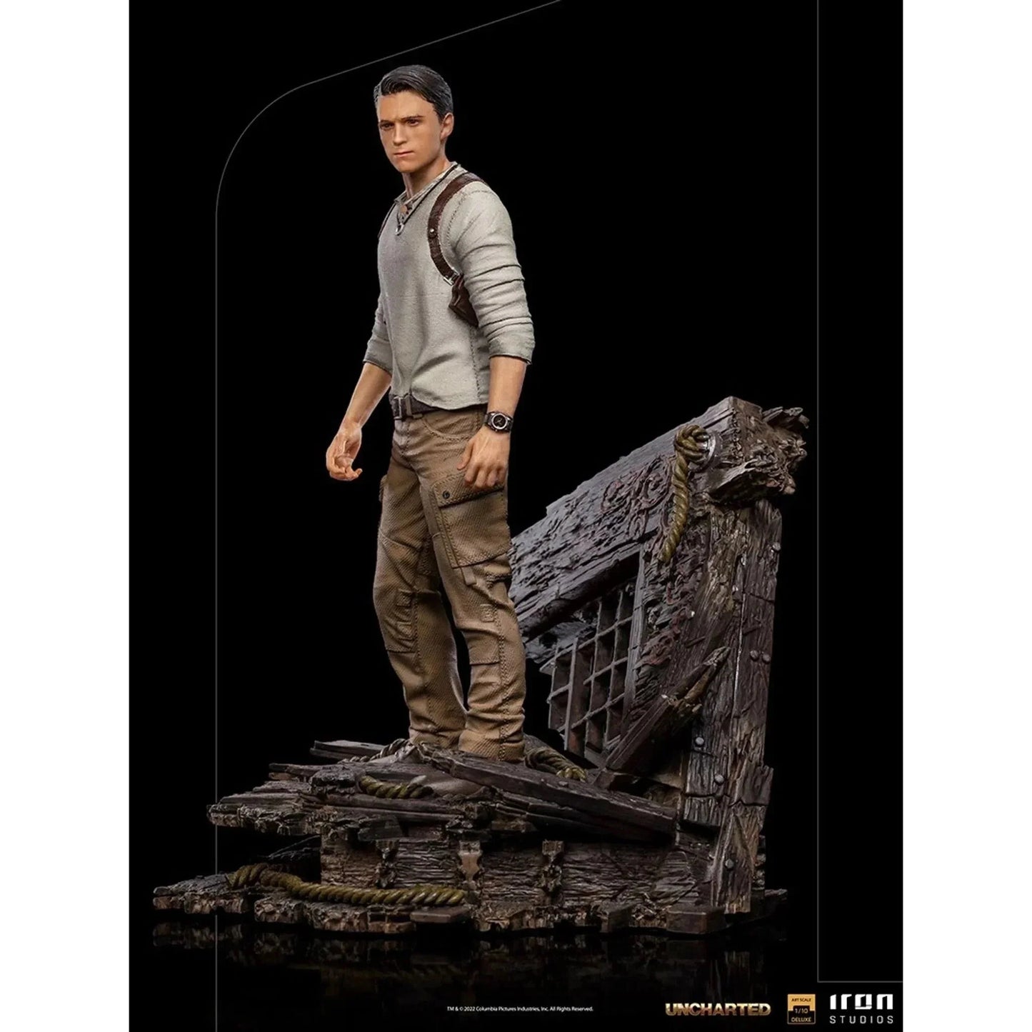 Uncharted Movie Nathan Drake Deluxe Art Scale 1/10 Statue By Iron Studios - Medaid International