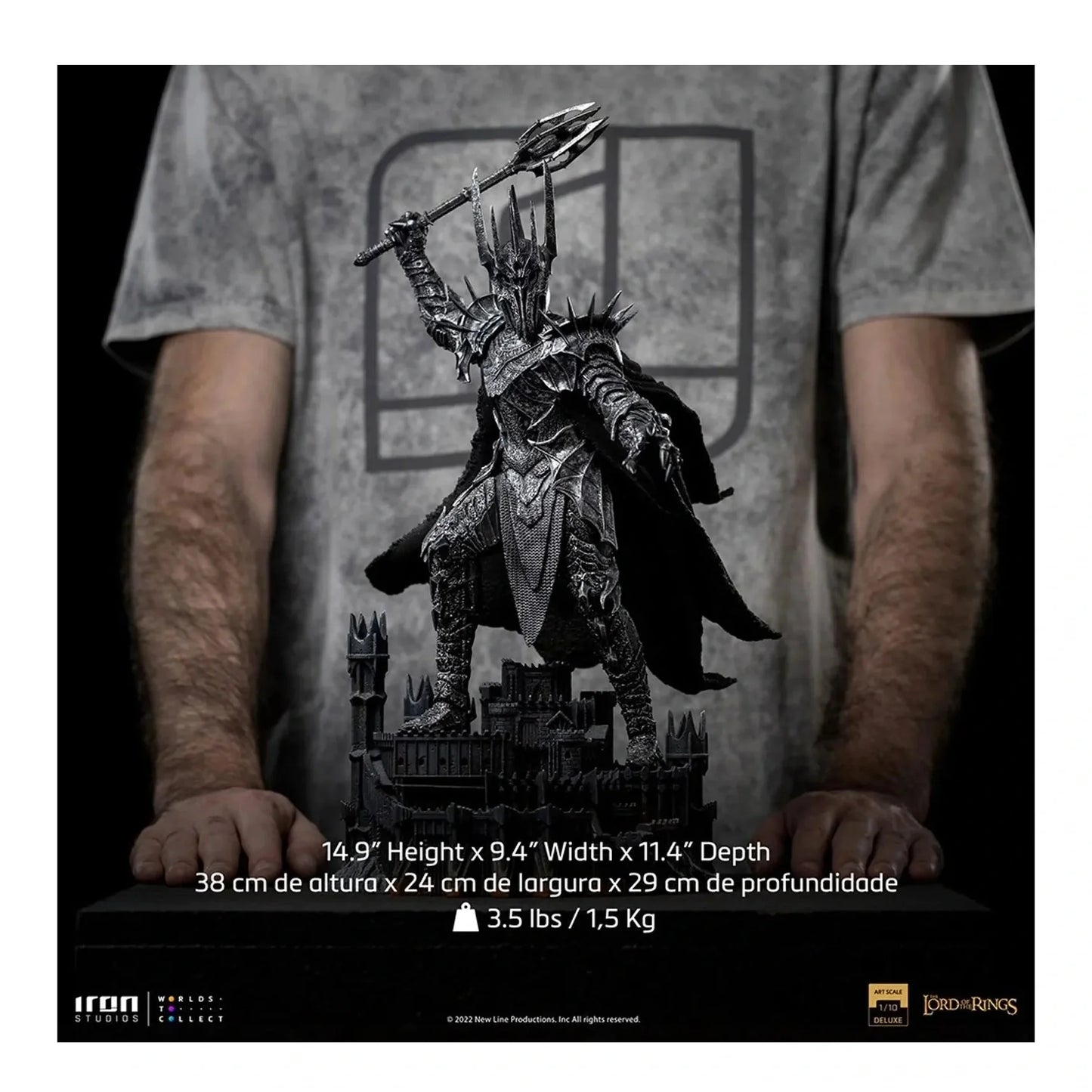 Lord Of The Rings - Sauron Deluxe Art Scale 1/10 Statue By Iron Studios - Medaid International