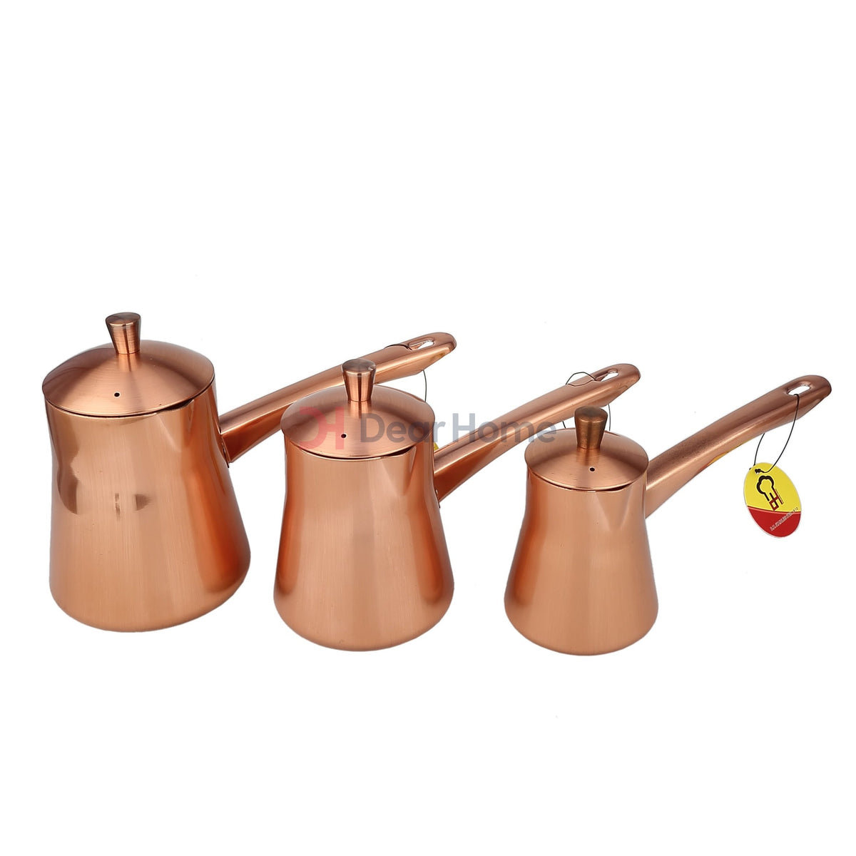 Stainless Cooper 3Pcs Coffee Warmer Set