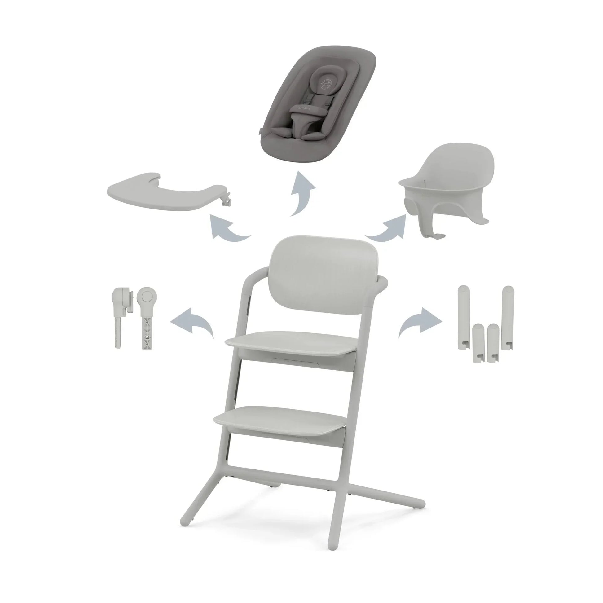 Cybex - Lemo 4in1 Set Abtshe/Suede Grey - Mid Grey PU1