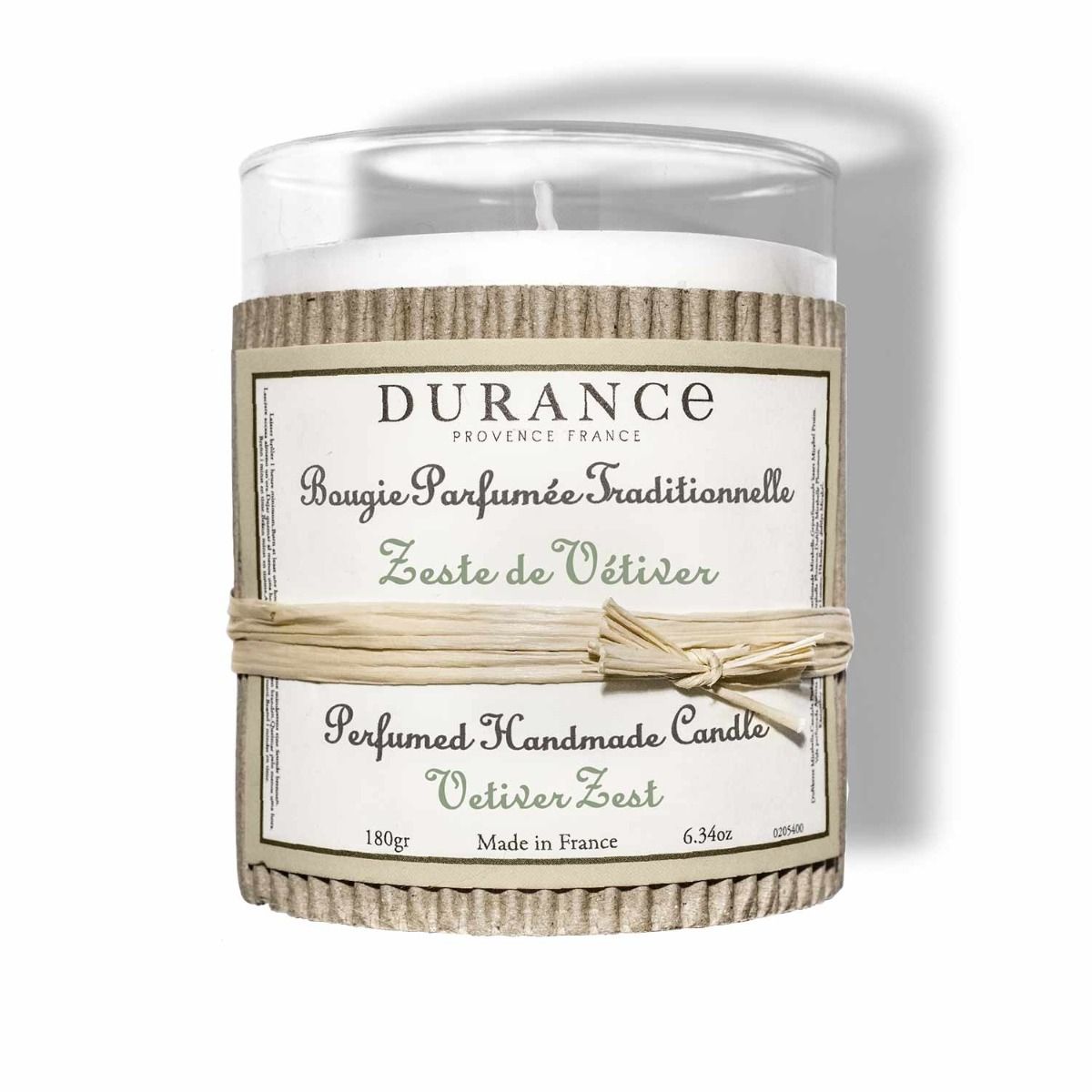 Durance - Vetiver Zest Perfumed Candle 180g - Medaid International