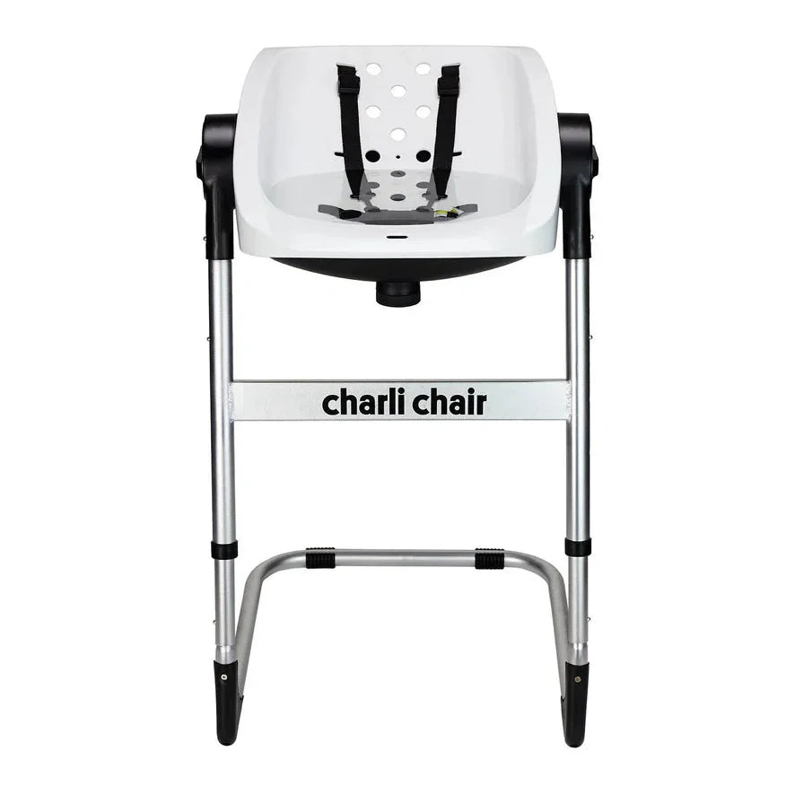 CharliChair 2-in-1  Baby Bath Chair - White