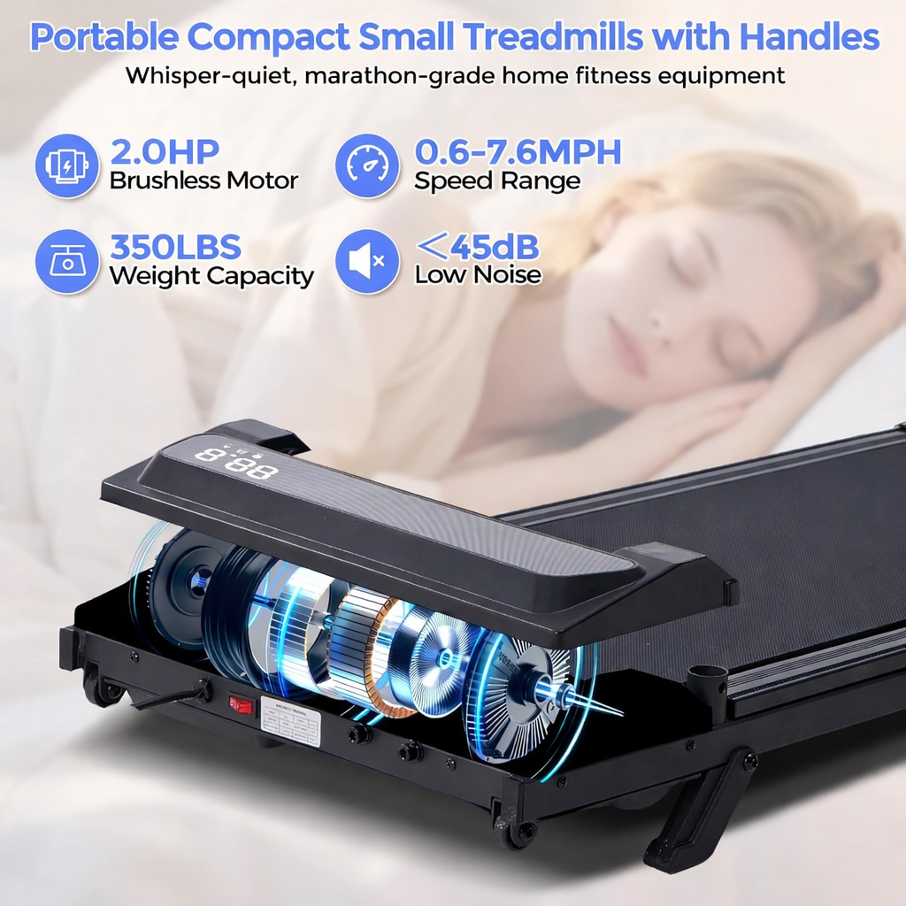 Folding Treadmill with Handle