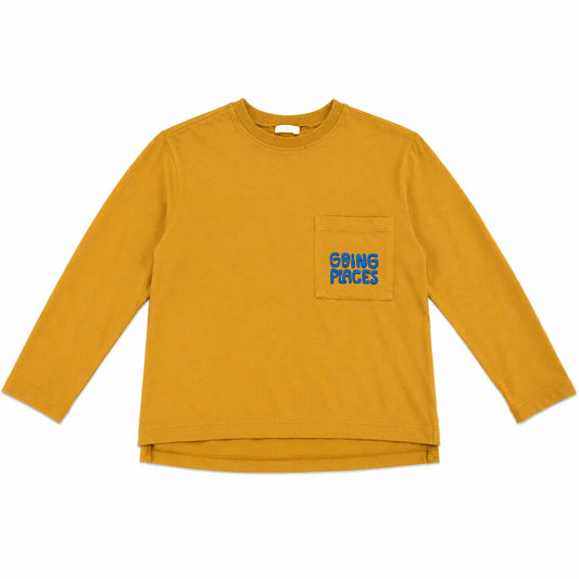 Zara Boy's Light Brown "Growing Places " Printed  Long Sleeve Blouse   | Zara in Lebanon