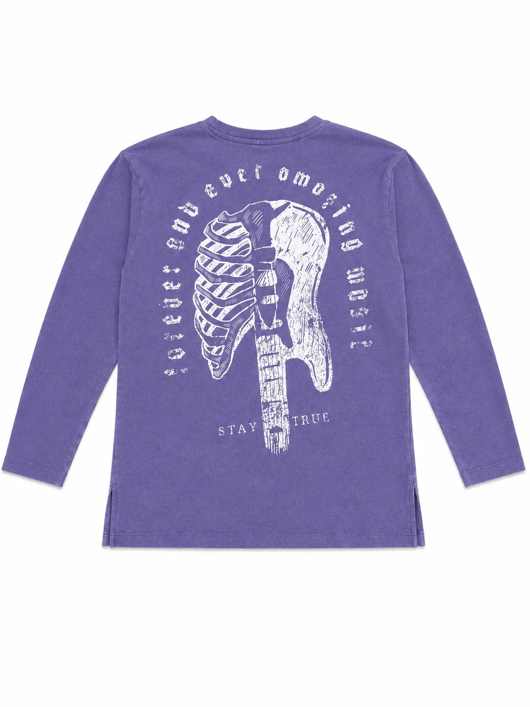 Zara Girl's Purple " king Of Rock " Long Sleeve Blouse   | Zara in Lebanon
