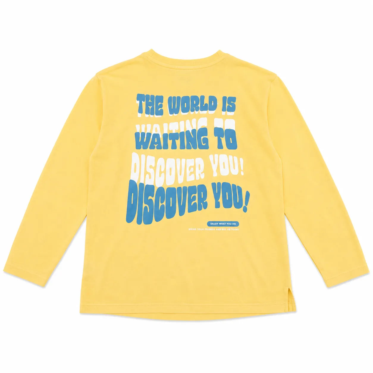 Zara Boy's Yellow  "The World Is Waiting To Discover You "  Long Sleeve Blouse | Zara in Lebanon