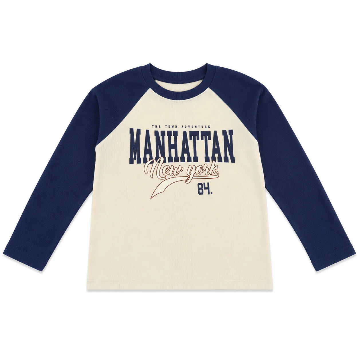 Zara Boy's Navy/Light Beige "New York " Printed  Blouse | Zara in Lebanon