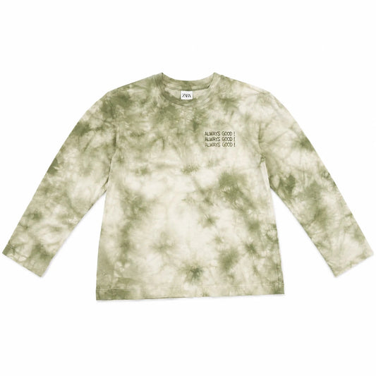 Zara Girl's Multigreen "Always Good " Printed Blouse | Zara in Lebanon