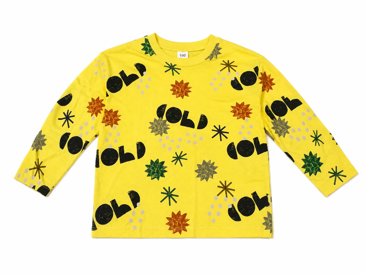 Zara Boy's Yellow  LA Bold Black Graphic Pattern Long Sleeve Blouse | Zara in Lebanon