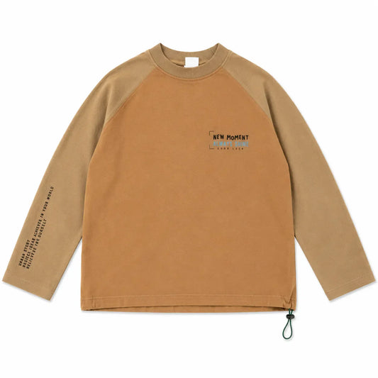 Zara Boy's Brown " New Moment " Printed   Long Sleeve  Blouse | Zara in Lebanon