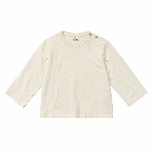 Zara Boy's Light Beige Plain Long Sleeve  Blouse | Zara in Lebanon