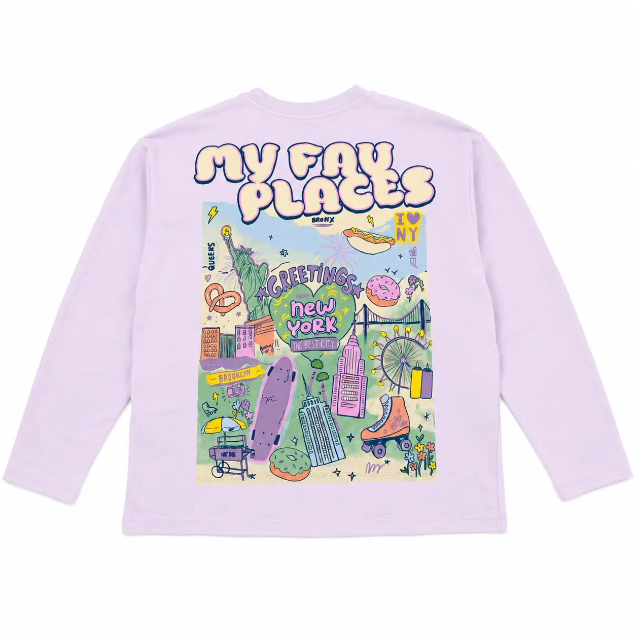 Zara Girl's Light Purple With A Graphic Printed Place  Blouse | Zara in Lebanon
