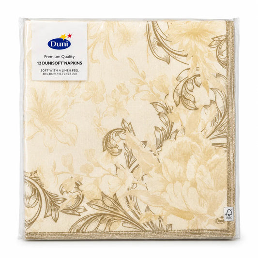 Duni Cream 20cm x40cm  12pc Paper  Napkins  | Duni in Lebanon
