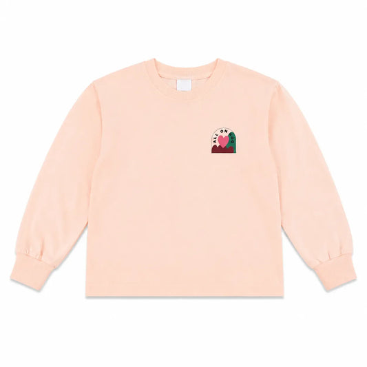Zara Girl's Light Peach " Love On Top " Blouse  | Zara in Lebanon