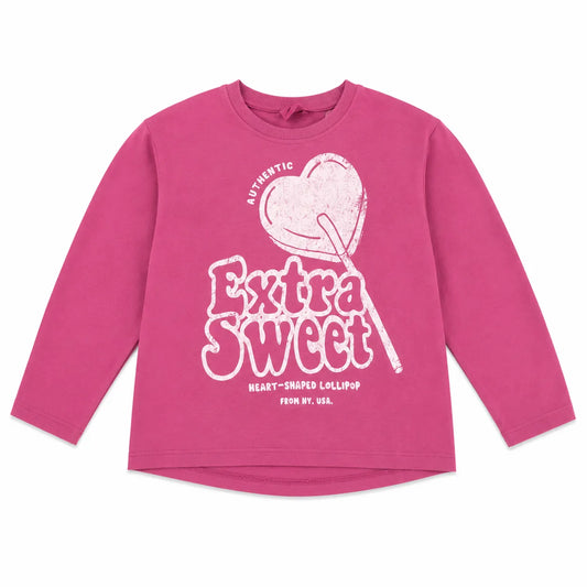Zara Girl's Fuchsia " Heart Extra Sweet " Blouse  | Zara in Lebanon