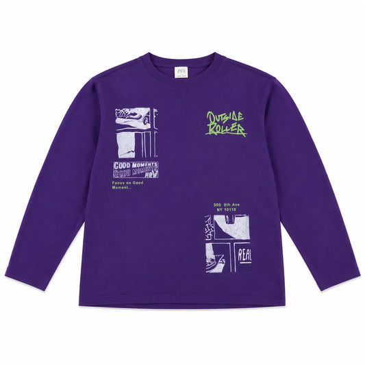 Zara Boy's Deep Purple  Morning Moments Printed Blouse  | Zara in Lebanon