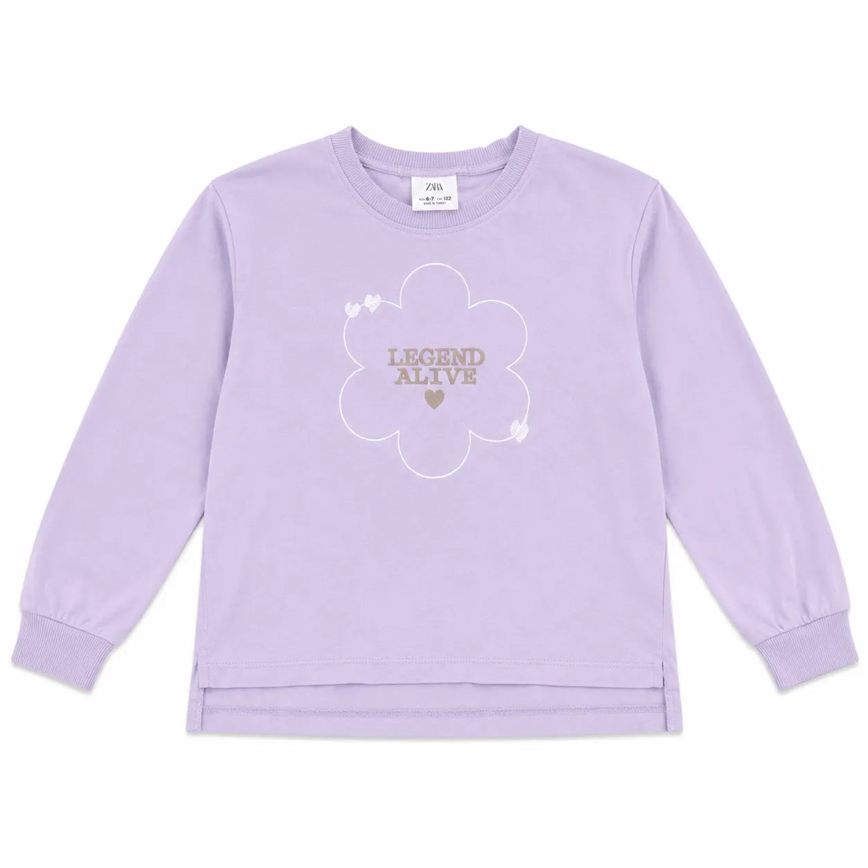 Zara Girl's Light Purple "Legend Alive "Printed Blouse  | Zara in Lebanon