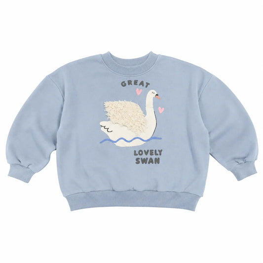 Zara Girl's Light Blue With A Duck Printed Sweatshirt | Zara in Lebanon