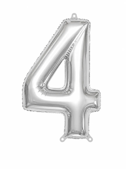 SD Silver "4 "Foil Balloons   | SD in Lebanon