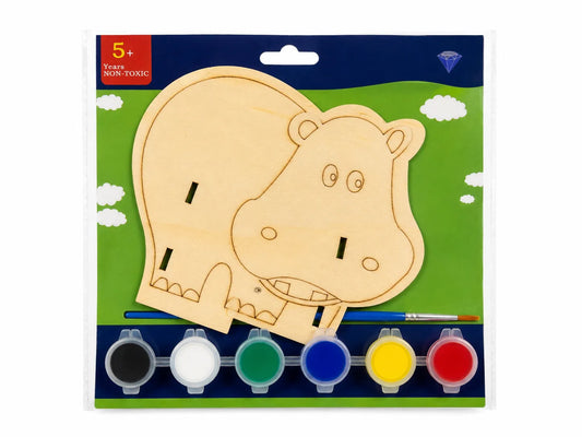 SD Hippo Wooden Painting Kit    | SD in Lebanon