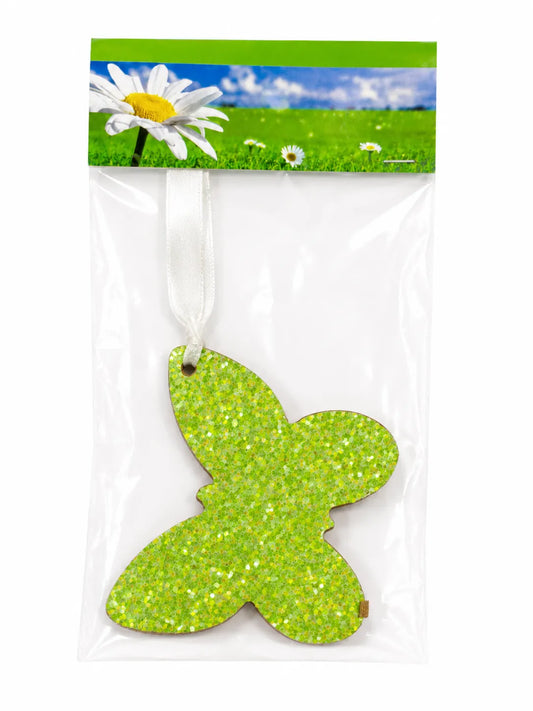 SD Lime Green Glitter Butterfly  Ornament| SD in Lebanon