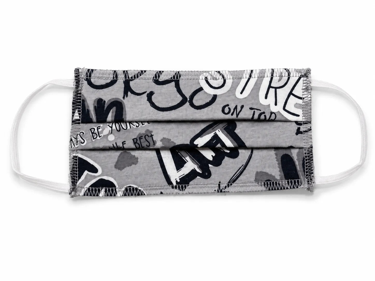 SD Grey Graphic Printed  Face Mask  |SD in Lebanon