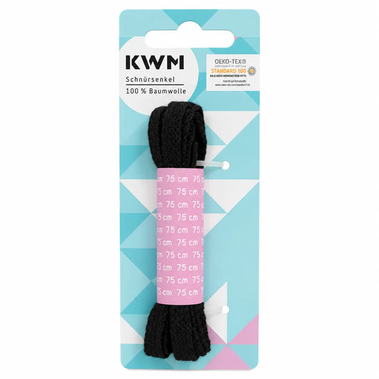 KWM Black 75cm  Laces   | KWM in Lebanon
