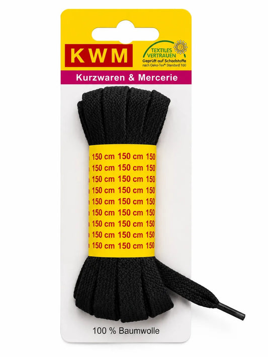 KWM Black 150cm  Laces   | KWM in Lebanon
