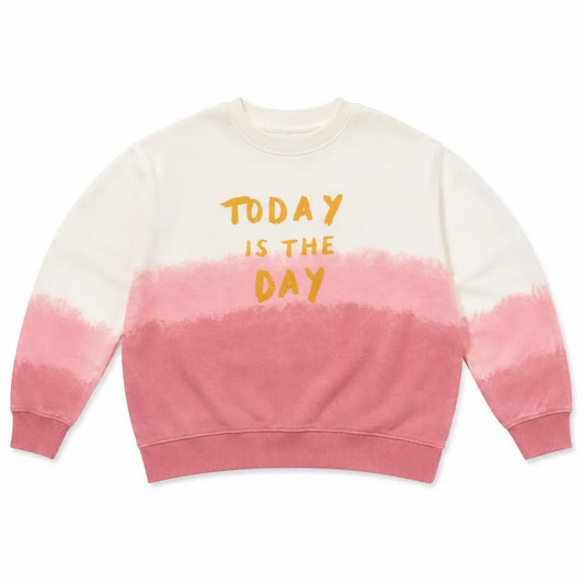 Zara Baby Girl's White/Pink " Today Is The Day " Sweatshirt | Zara in Lebanon