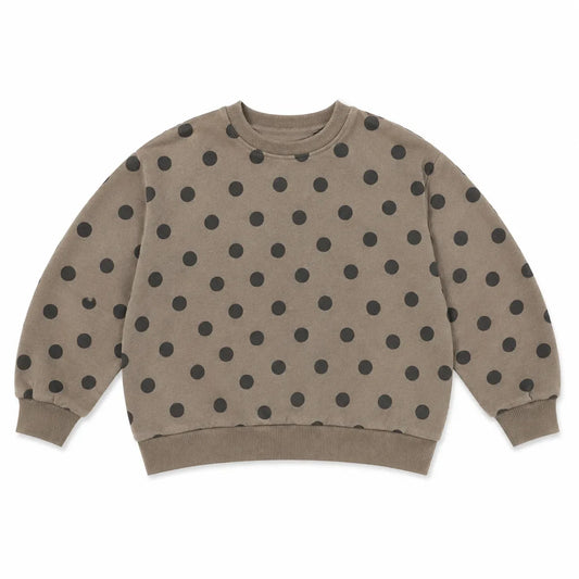 Zara Baby Girl's Greige Dotted Black  Sweatshirt | Zara in Lebanon
