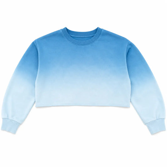 Fmoda Women's Blue Cropped  Sleeve Blouse   | Fmoda in Lebanon