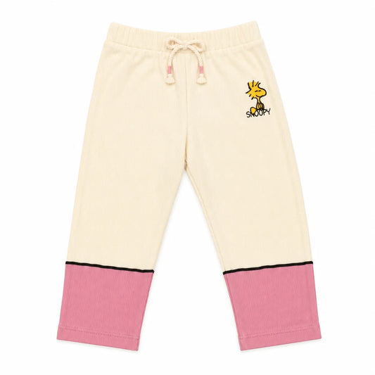 Zara Baby Girl's Cream/Light Pink Snoopy Character Printed  Pants | Zara  in Lebanon