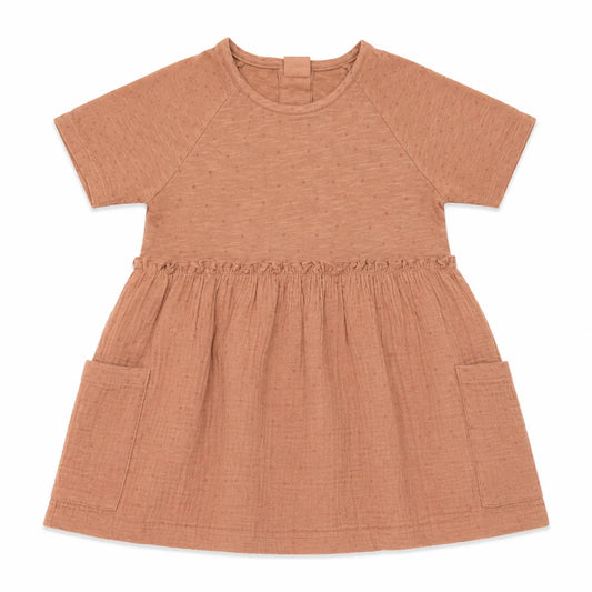 Zara Baby Girl's Light Dusty Rose Dotted   Dress| Zara in Lebanon