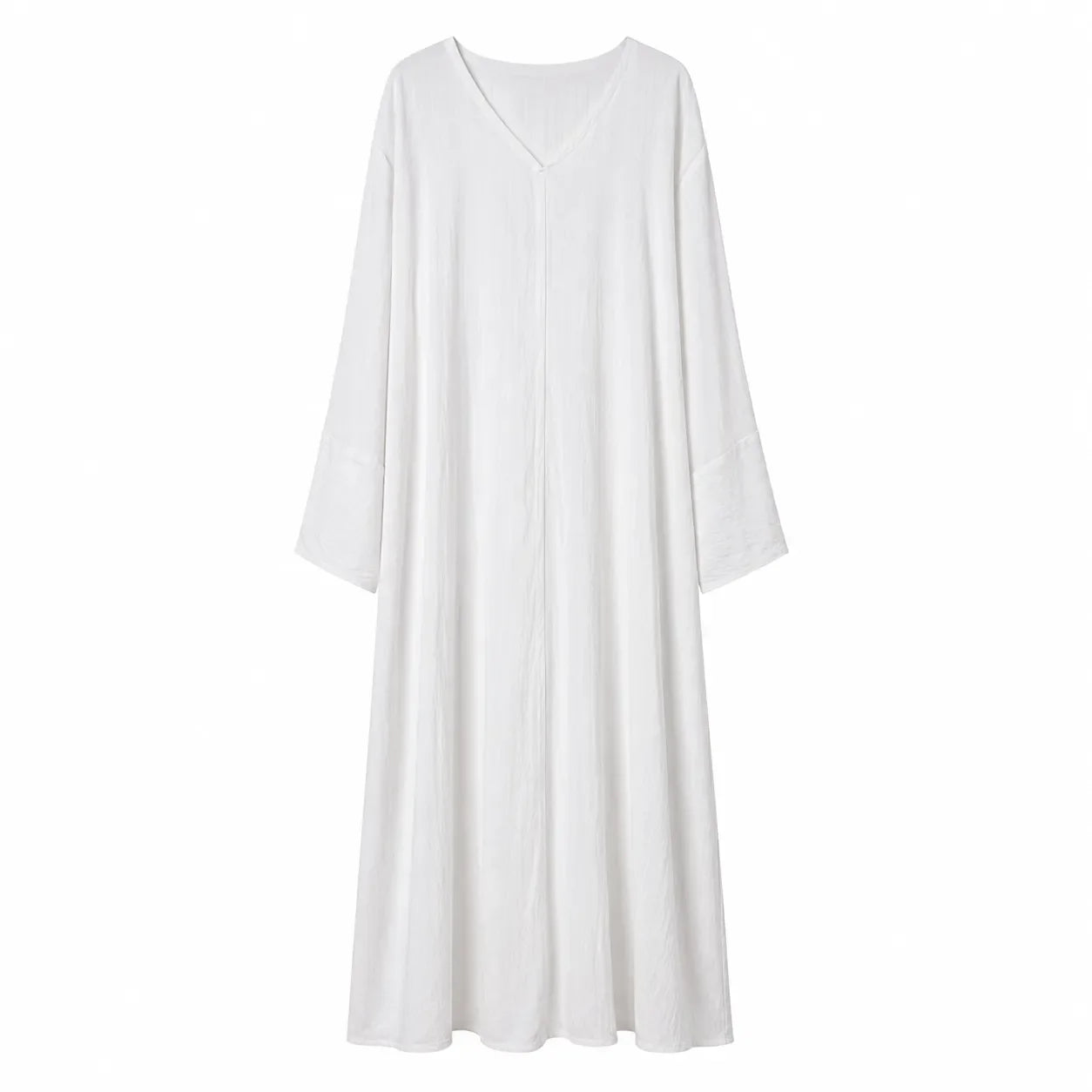 Jasmine Women's White Crinkle Crepe Abaya | Jasmine In Lebanon