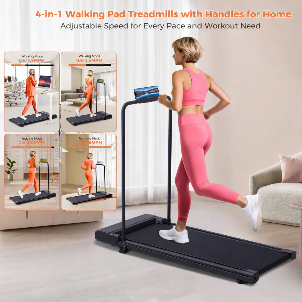 Folding Treadmill with Handle