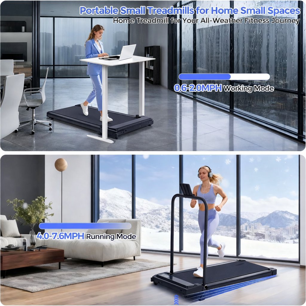 Folding Treadmill with Handle