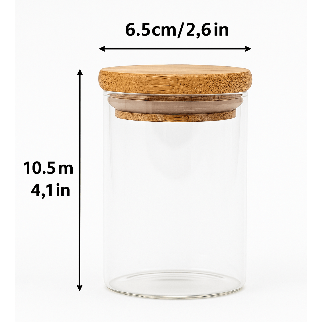 12 Pieces Glass Spice Jars