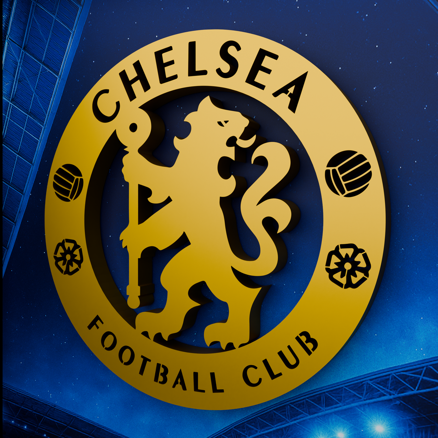Chelsea Frame WIth 3D-printed Logo
