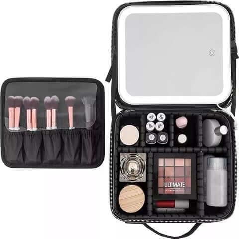 Makeup Bag with LED Mirror