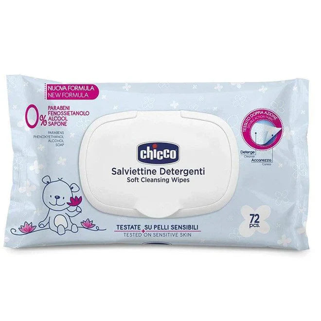 Chicco C- New Chicco Wipes 72Sheets With Flip Cover