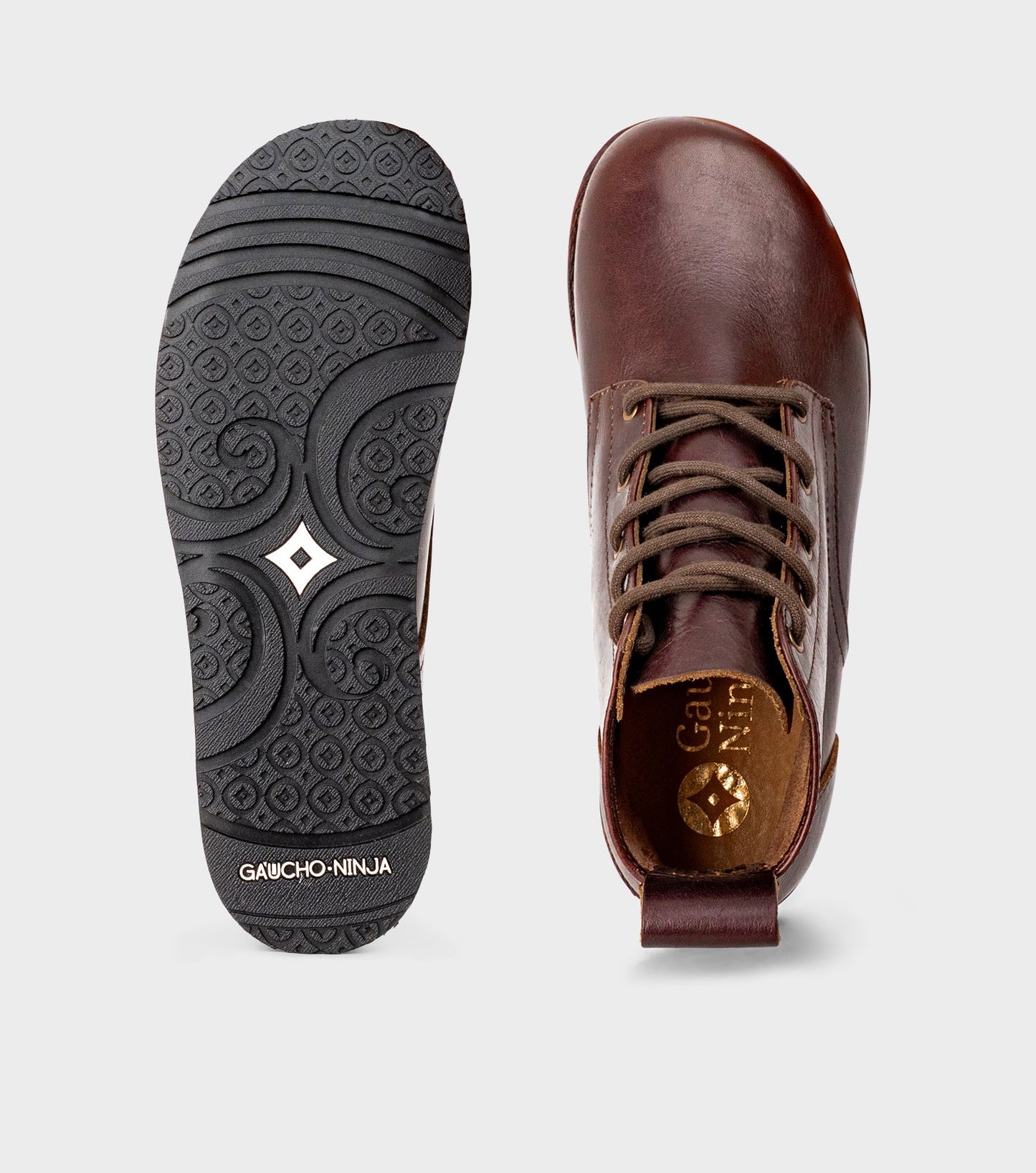 Goodyear Welted Barefoot Chukka Boots in Chocolate Brown by Gaucho Ninja