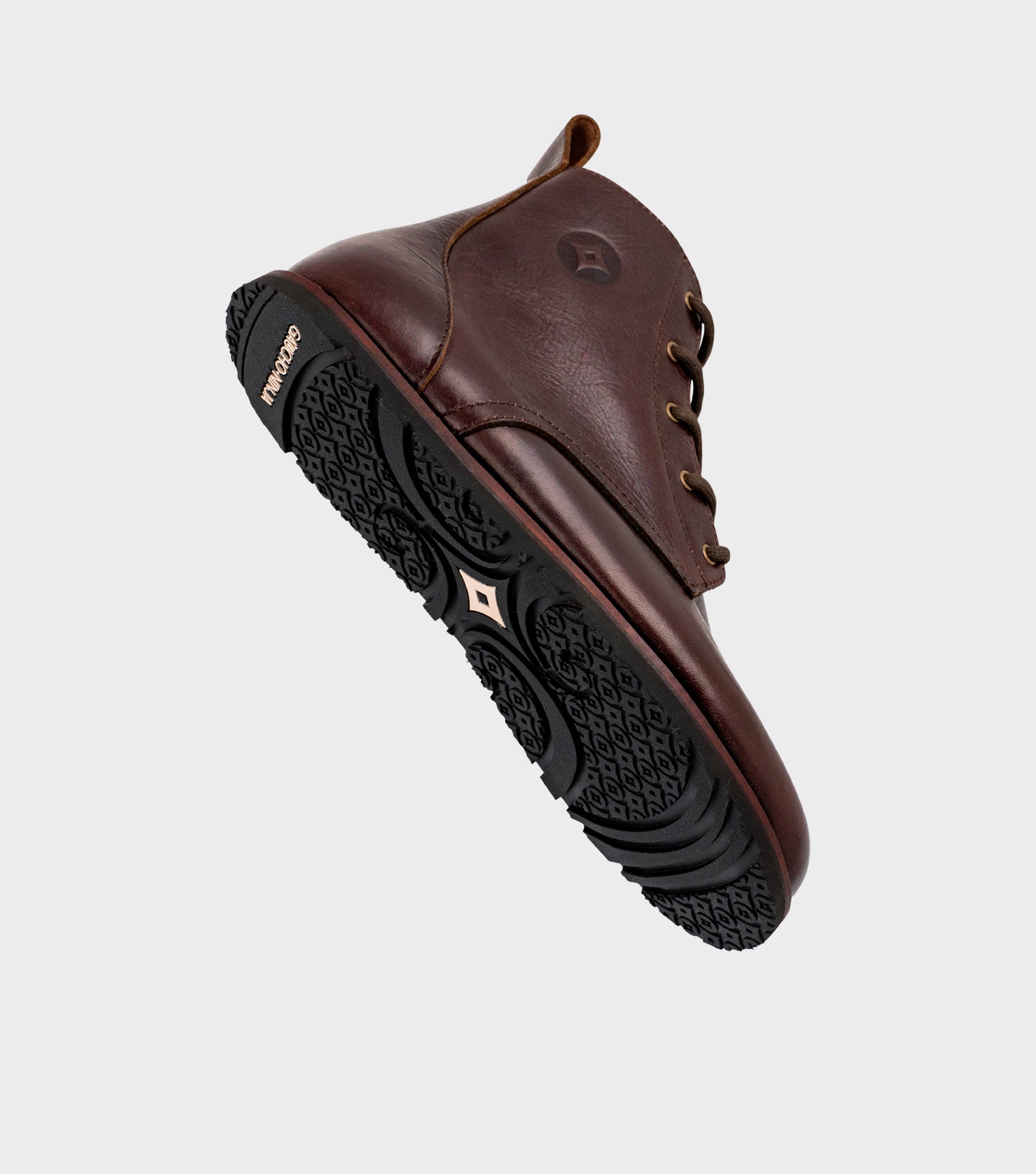 Goodyear Welted Barefoot Chukka Boots in Chocolate Brown by Gaucho Ninja