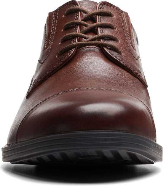 Clarks Men's Dark Brown Whiddon Cap Mahogany Casual Shoes | Clarks In Lebanon