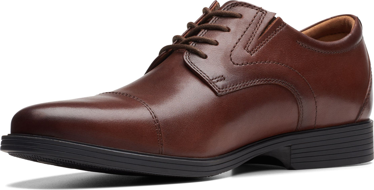 Clarks Men's Dark Brown Whiddon Cap Mahogany Casual Shoes | Clarks In Lebanon