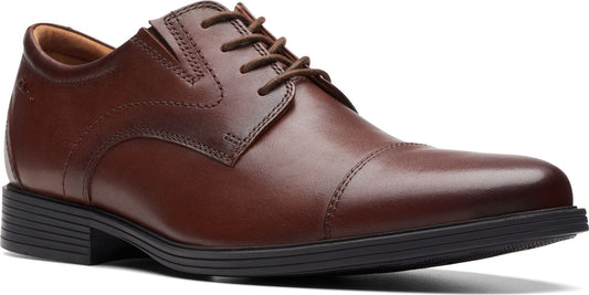 Clarks Men's Dark Brown Whiddon Cap Mahogany Casual Shoes | Clarks In Lebanon